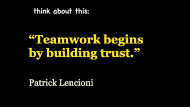 Never take trust for granted…