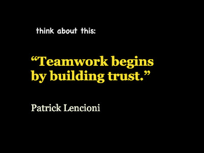 Never take trust for granted…